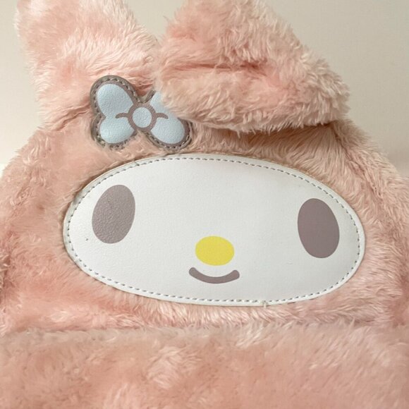 Loungefly Sanrio My Melody Fuzzy Mini Backpack Bag Flaws - Picture 3 of 16